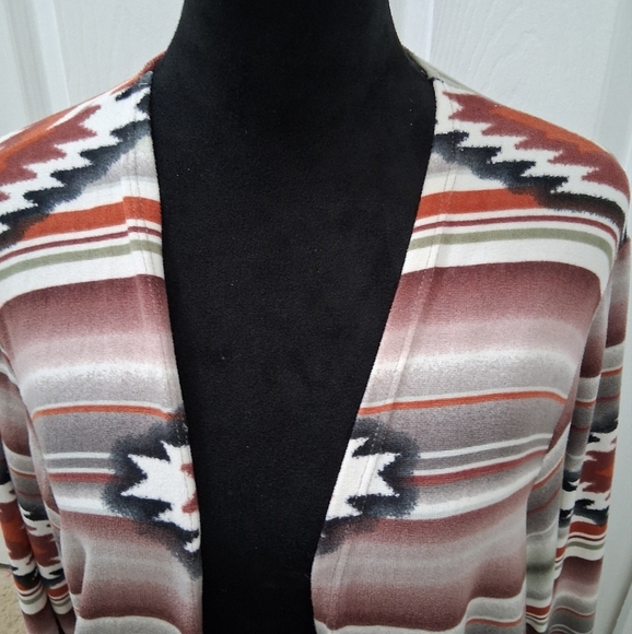 Honeyme Curvy Aztec Open Cardigan   Size XL - Picture 8 of 12